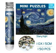 Puzzle noc gwiaździsta księżycowa van Gogh 150el układanka tuba miniatura