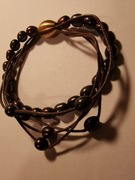 Bransoletka z koralików ze stali nierdzewnej