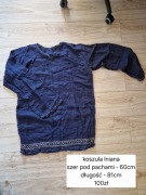 Koszula lniana ręcznie szyta