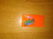 Wita minki Bomilla cukierki puste opakowanie papierek pomarańczowe