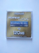 Dyskietka SuperDisk Maxell 120mb zafoliowana Windows/MS-DOS formatted