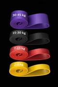 Zestaw 4 Gum Oporowych Fitness Power Band Do Ćwiczeń Treningu Domowego