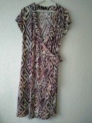 Letnia sukienka MIDI w brązach 