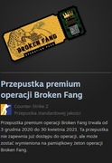 CS:GO CSGO CS2  Przepustka premium operacji Broken Fang