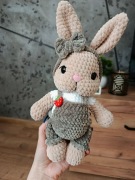 Ręcznie robiony króliczek, zajączek|maskotka Handmade|prezent na Wielkanoc 