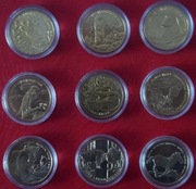 9 monet 2zł -ZWIERZĘTA - SUPER ZESTAW .