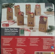 Zestaw do tworzenia kalendarza adwentowego domki