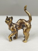 Figurka metalowa kot kotek cat Vintage