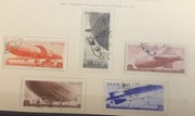 ZSRR 1934 Poczta Lotnicza - Sterowce - Komplet (5 szt.) - Kasowane
