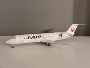 Model kartonowy Bombardier CRJ200 J-Air samolot skala 1:100 lotnisko.