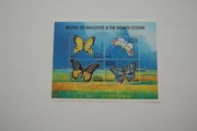 Malediwy Sw 3869-72** motyle /ms/
