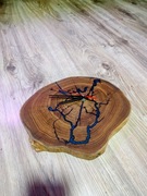 Zegar Ścienny Z Plastra Drewna