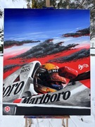 Obraz „Ayrton” ręcznie malowany akryl na płótnie 110x90 cm