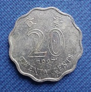 Moneta HONG KONG 20 centów 1997 