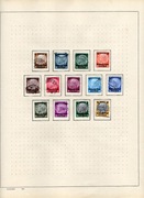 GG, duży zbiór zn. stemplowanych na podlepce na 12 kartach albumowych