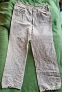 Spodnie bawelna len męskie