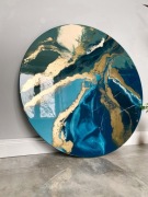 Obrazy z Żywicy abstrakcyjny złoto i granat