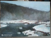 Zimowy pejzaż Beskid