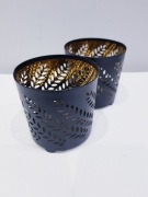 Czarno-złote osłonki na świeczkę, latarenki Ikea Stabbig + gratis 