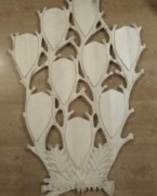 Deska rzeźbiona pod poroże poroża