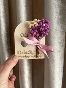 Drewniana tabliczka z życzeniami na Dzień Babci i Dziadka