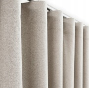 Zaslony zaciemniajace na tasme 100x310 jasny bez/len 100