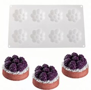 MALINA JEŻYNA 8gn forma silikonowa 28.3*16.7*2.4 do Pieczenia Musów Odlewów