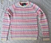 Sweter Voodoo Dolls – styl narciarski / Fair Isle, r. 10 (EU 38)