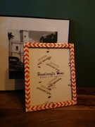 Dekoracyjna ramka ceramiczna do zdjęcia 25 x 20, Handmade, kość bawola