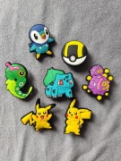 Przypinki do butów  crocs 7sztuk  pokemon pikachu