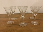 Kieliszki ręcznie szlifowane