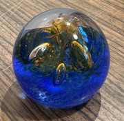 Śliczna szklana kula ozdoba przycisk do papieru 
