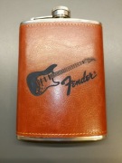 Fender pierśiówka ze stali nierdzewnej obita skurą,twoje logo/napis 