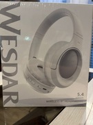 Nowe słuchawki nauszne Wesdar – białe, komfortowe i wysokiej jakości