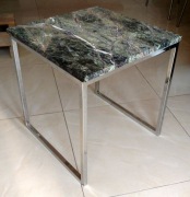 Marmurowy stolik blat 50x50 cm, prawdziwy kamień