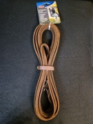 TRIXIE Smycz Rustic Tracking, gruba skóra, ciemnobrązowa10m/8mm