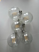 Zarowki LED E27 filament kule 5 szt 7W 2700K dekoracyjne