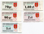 Bilety ZKM Gdynia - 70,90gr. 1, 1,80, 2 zł.