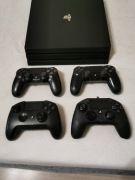 PS4 pro CUH-7216B 9 gier, stacja dokująca, cztery pady.