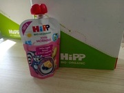 HiPP BIO Mus owocowy jabłka/jagody/banany/jogurt 120ml po 1 roku 6szt.