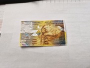 Banknot 10 franków szwajcarskich wycofany kolekcjonerski twarze