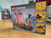 LEGO 31132 Creator 3w1 - Statek wikingów i wąż z Midgardu (Nowy, WRO)