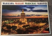 Warszawa - Pałac Kultury i Nauki, nocą