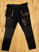 SPODNIE ROBOCZE WENAS 56 czarne ze streczem 96-100 pas