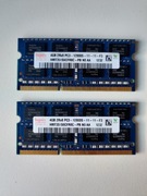 Pamięć RAM hynix DDR3 SO-DDIM 2x4GB