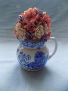 WAZONIK Z BUKIETEM KWIATÓW - ATLAS KOLEKCJA - DEKORACYJNA- WZÓR NR.   5