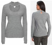 Bardzo ładny lekki ciepły szary sweter 42/44