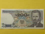 200zł. Dąbrowski 1988r. seria EP - stan UNC