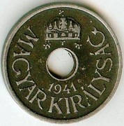 WĘGRY 20 FILLER 1941 Fe - piękny stan