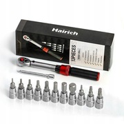 Hairich 1/4” Klucz Dynamometryczny 1–25Nm, zestaw torx+imbusy 13el